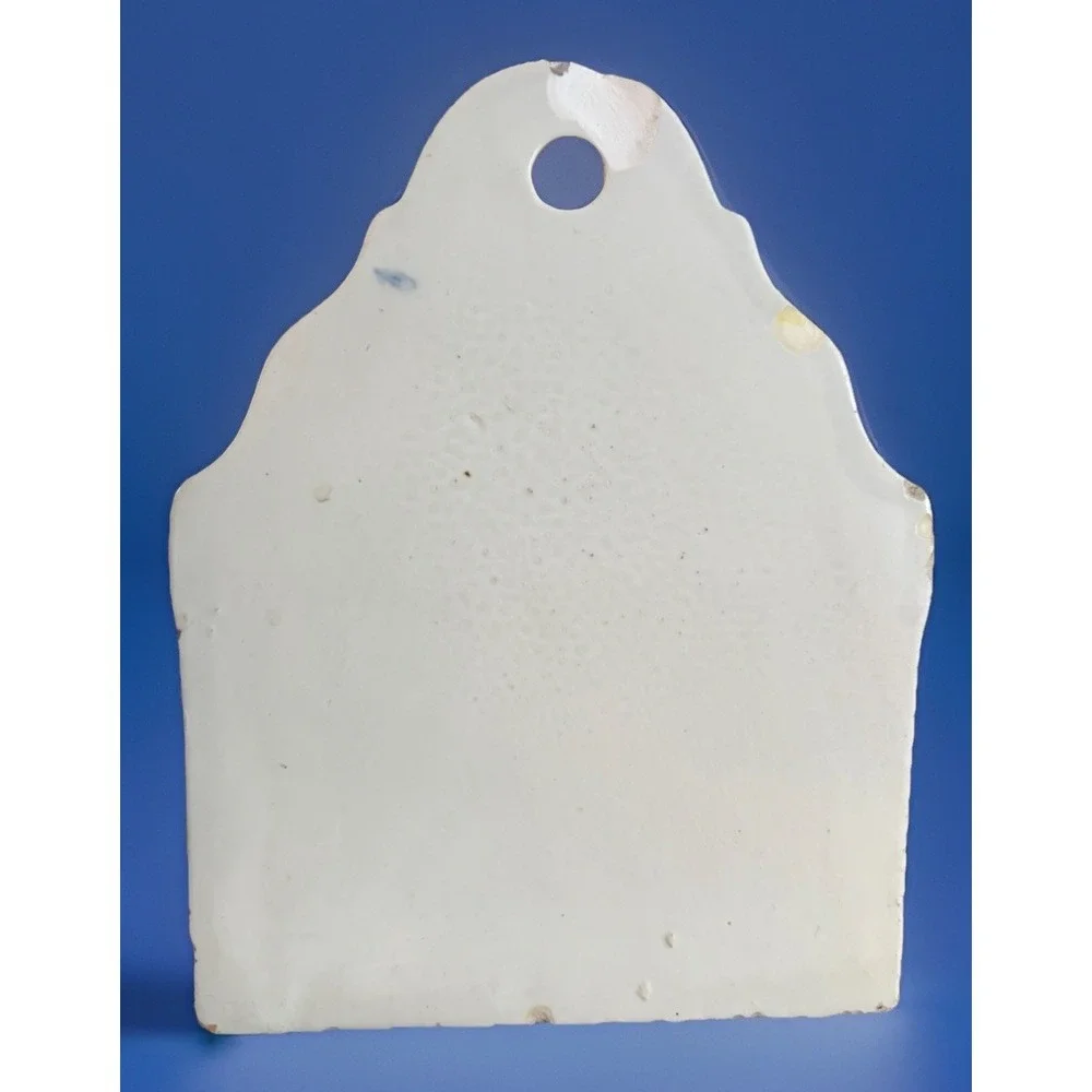 Vtg Blue White Delft Style Wall Mount Salt Box Ceramic Salt Cellar Kitchen Decor